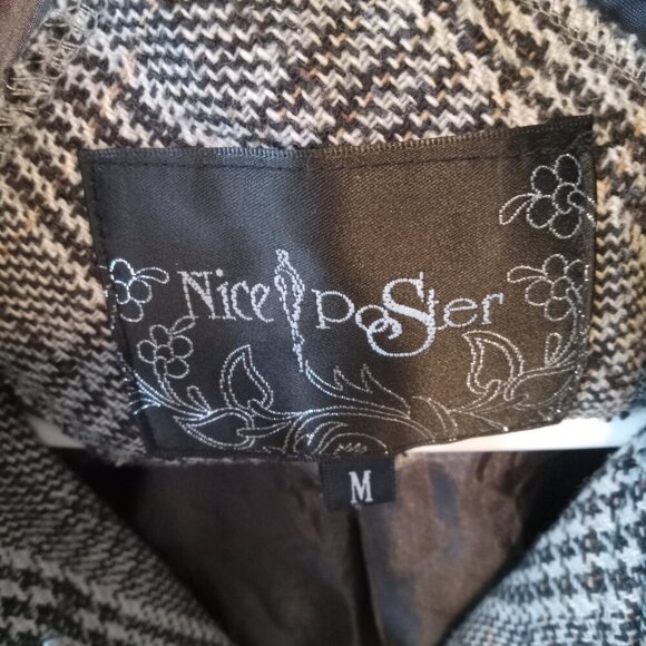 Nice Poster- Light plaid coat - S - Picture 2 of 5